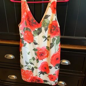 Formal dress with floral pattern